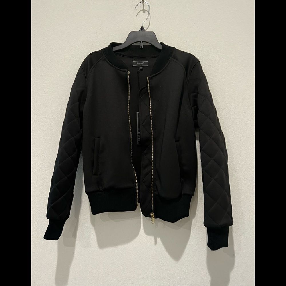 CHOCOLATE USA black Bomber Jacket